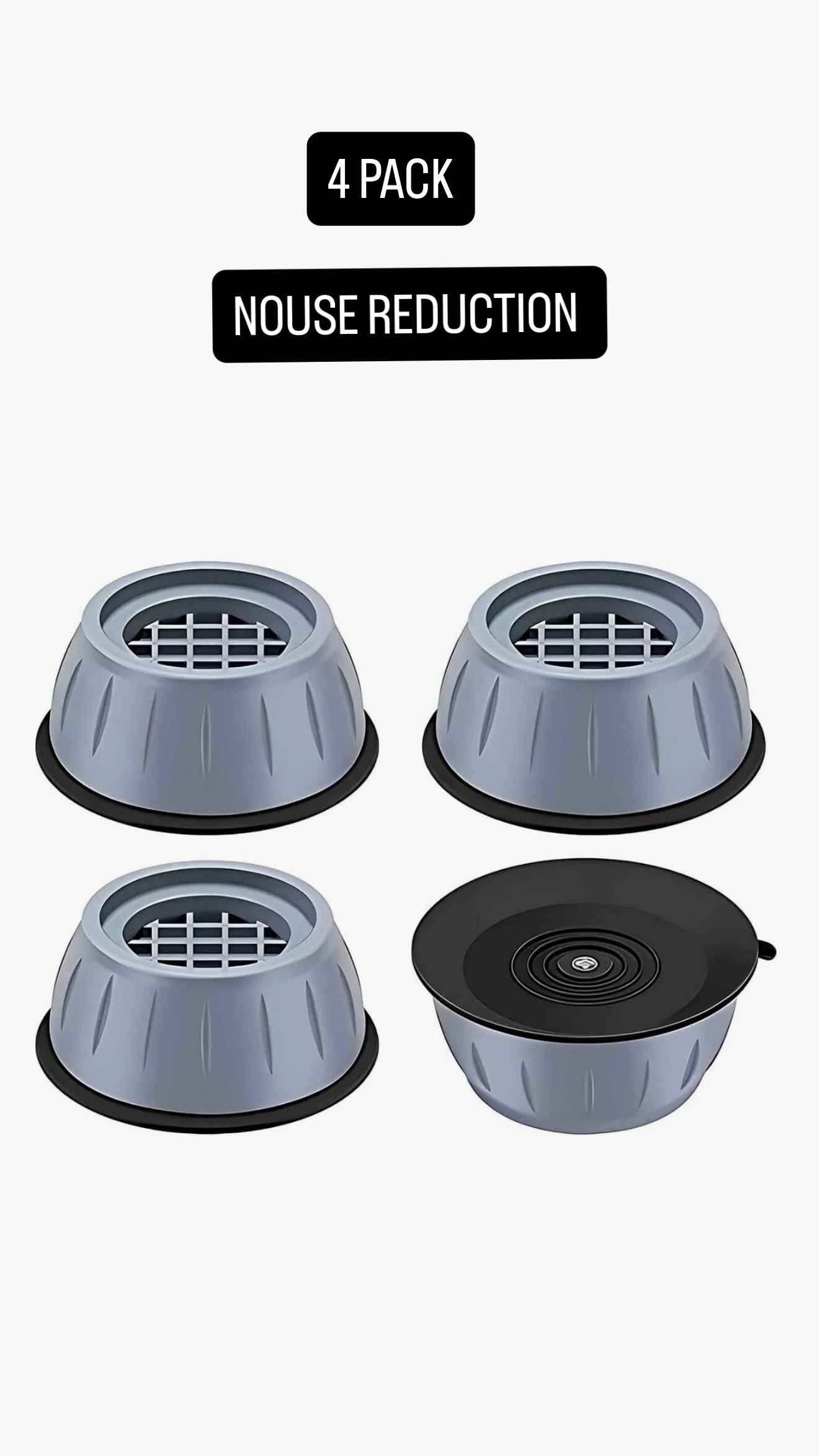 Anti-Vibration Washing Machine Pads (4-Pack)